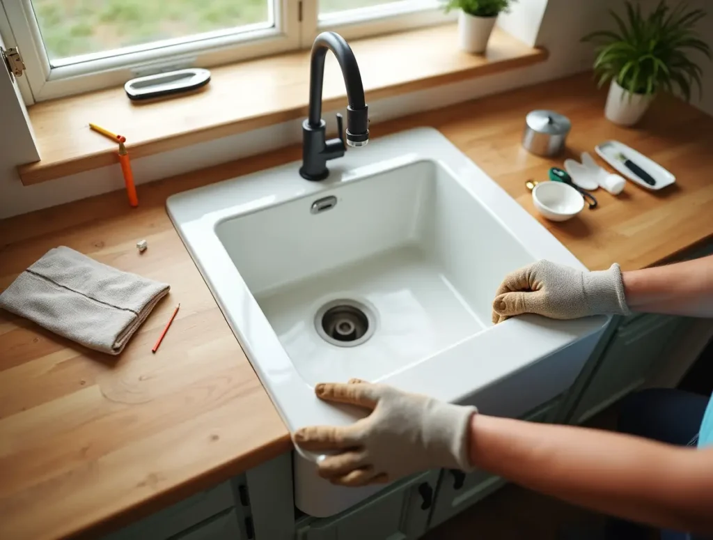 farmhouse kitchen sink