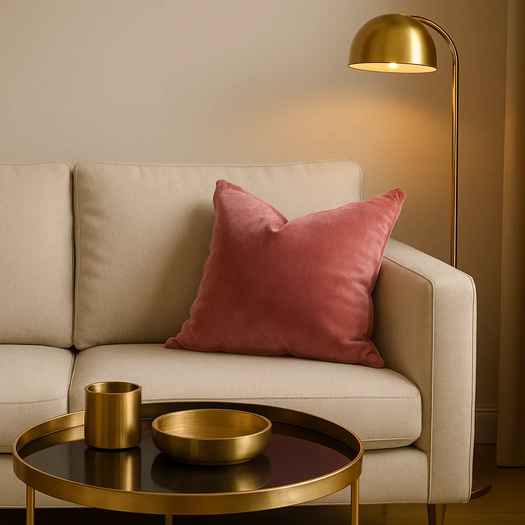 pink decorative pillows