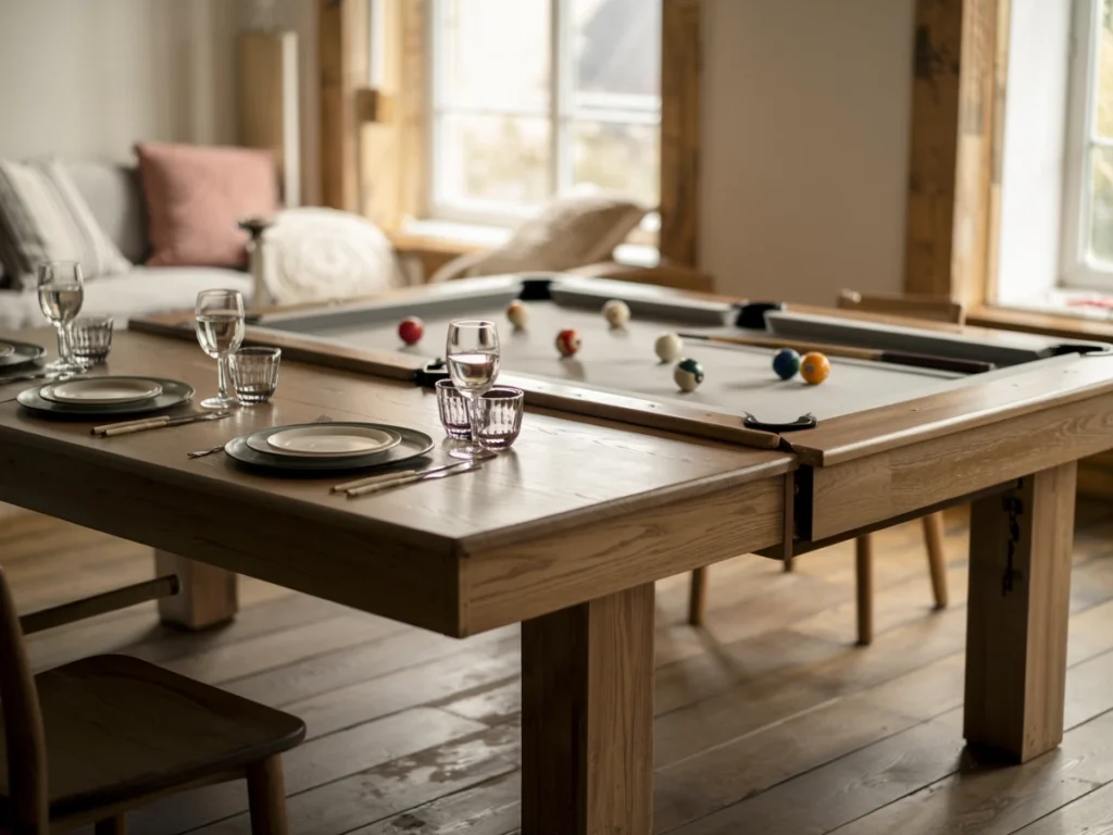 dining room table pool table combo