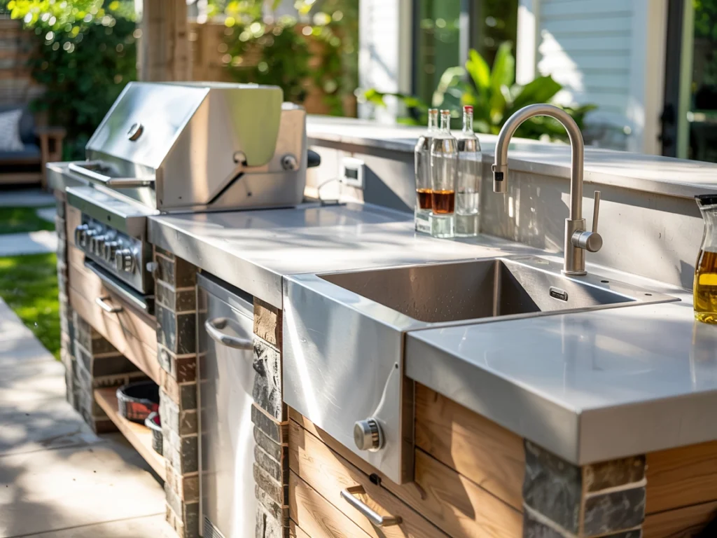 outdoor kitchen sink layout, sink for outdoor kitchen