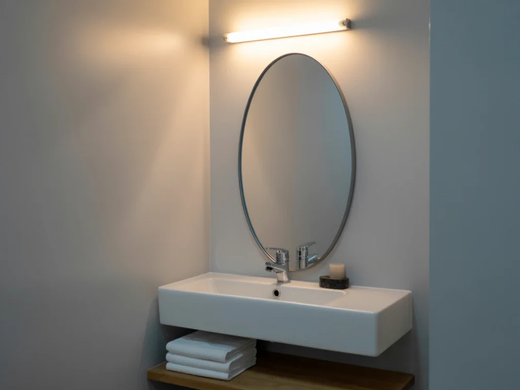 amazon oval mirror, budget bathroom mirror