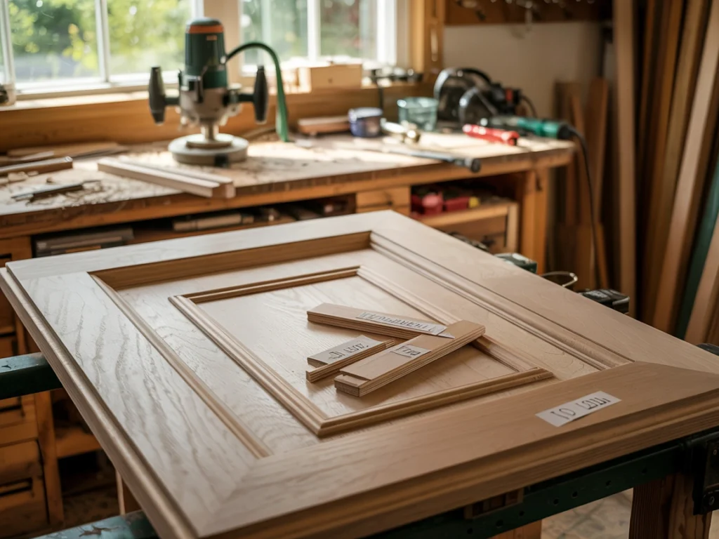 raised panel cabinet door building with router bits