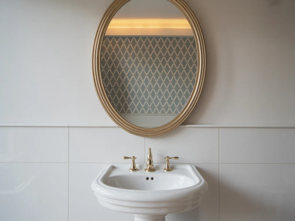 oval bathroom mirrors