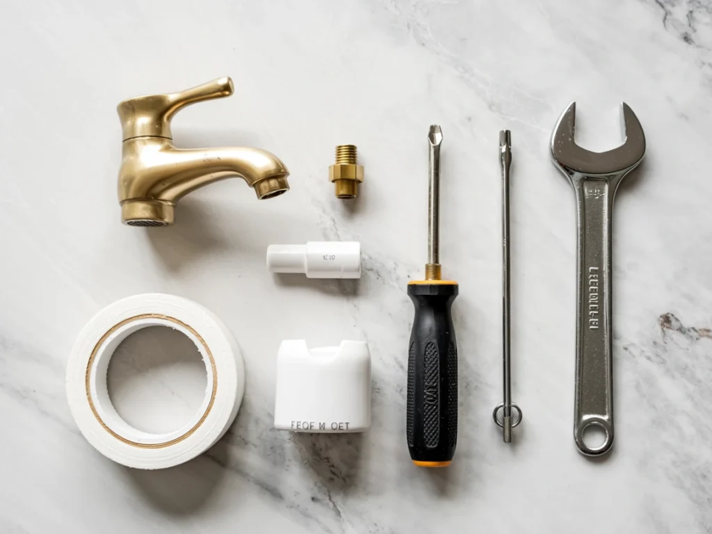 install brass bathroom faucet, faucet replacement tools