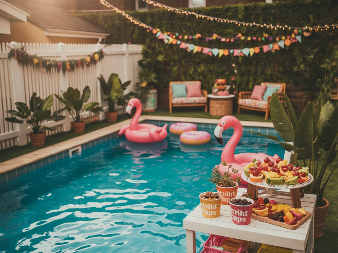 pool decor party